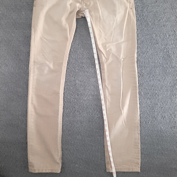 Diesel thavar men's denim jeans tan cream size 30 x 32 slim skinny fit pants - Picture 13 of 15